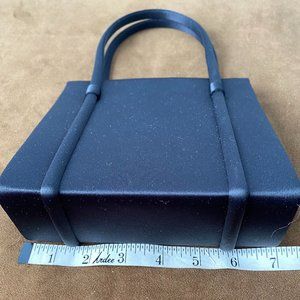 Vanessa Black Satin evening bag NWOT